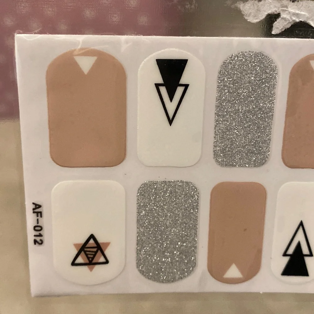 NWT Blush, Silver, Black Nail Wraps - Picture 1 of 2
